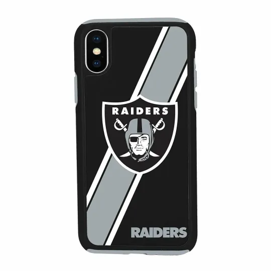 football Las Vegas Raiders Dual Hybrid Case for iPhone XS Max (6.5")