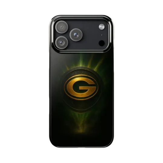Premium Green Bay Packers Slim Phone Case, football, Packers Mobile Cover, Black Case