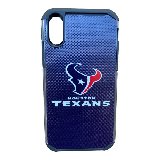 Discover football Licensed Case for iPhone Xs Houston Texans Slim Blue Black
