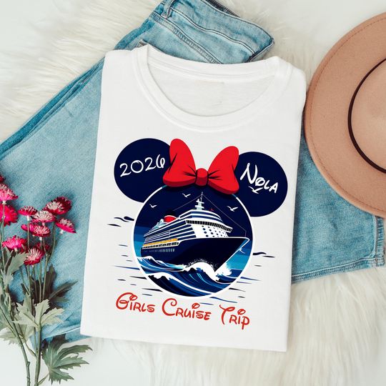 Discover Disney trip Girls Cruise Shirt: Personalized Girls Cruise Trip Shirt Custom Matching Shirts for Friends Group birthday Party