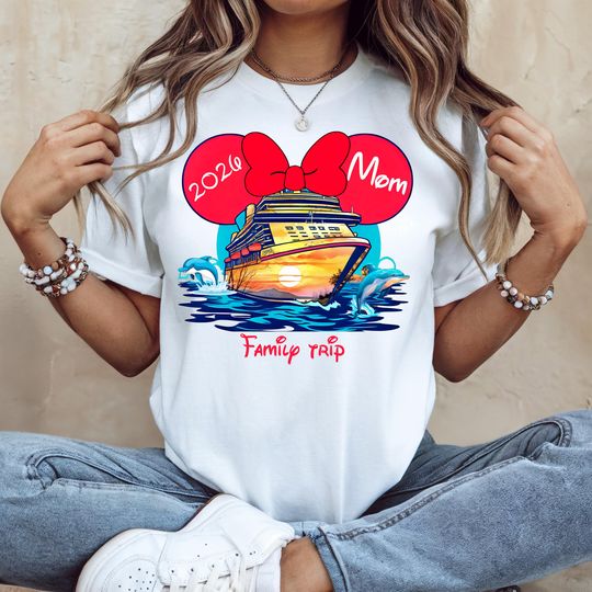 Discover Disney Cruise Shirts: Magical Matching Vacation Tees with Castle Ears Ship Design and Personalized Names