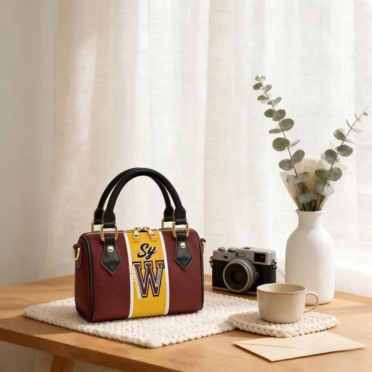 Discover Personalized Name PU Leather Fan Tote, Handle & Crossbody Bag, Womens Game Day Accessory, Personalized Crossbody Bag, Stylish Fan Gift