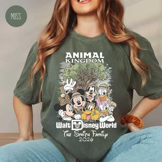 Discover Custom Animal Kingdom Shirt, Personalized Disney Family Trip 2026 Tee