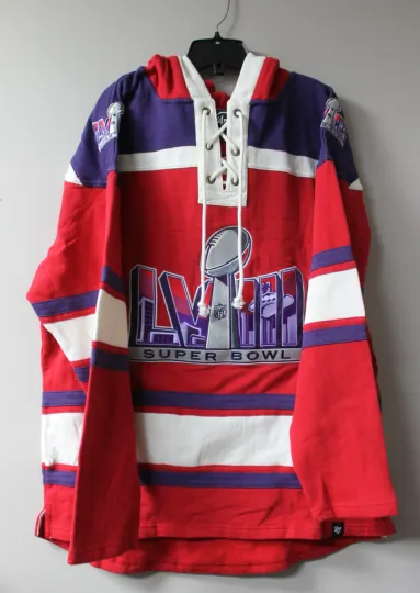 New football Super Bowl LVIII  Chiefs old time style mid weight cotton hoodie men XL