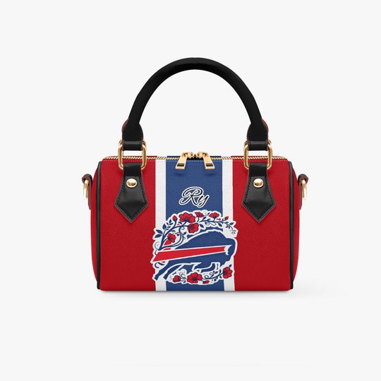 Discover Personalized PU Leather Crossbody & Handbag with Custom Name, Football Fan Gift for Women, Buffalo Inspired Bag