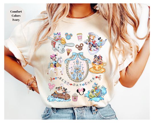 Discover Coquette bow Disney Best Day Ever shirt, Disney Family Vacation Shirt sửa