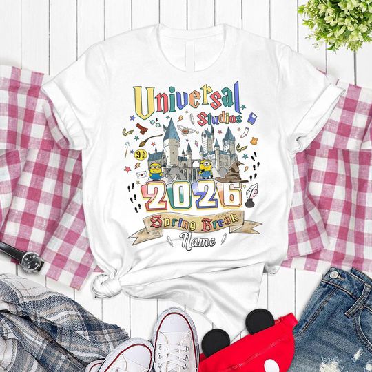 Personalized Universal Studios Spring Break 2026 Shirt, Disneyland Universal Studios Shirt