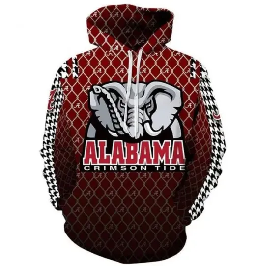 Discover Ala@bama Crim!son Tide 22 football Gift For Fan 3D Hoodie Jacket