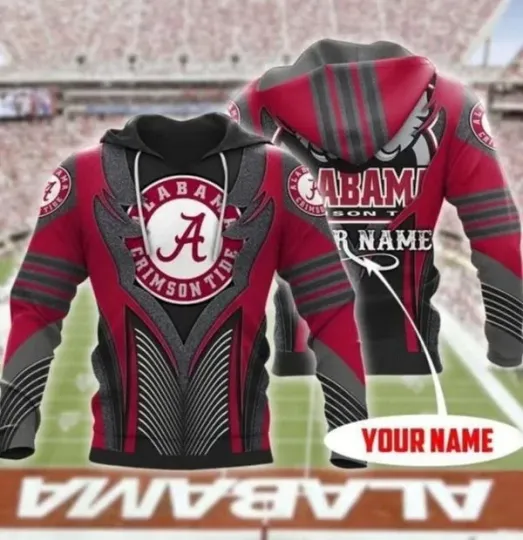 Discover Ala@bama Crim.son Ti!de 14 football Gift For Fan Personalized 3D Hoodie Jacket