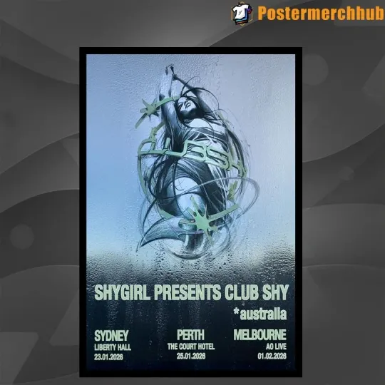 Discover Shygirl Australia Tour 2026 Poster Home Decor, Wall Art, No Frame, Fan Gift