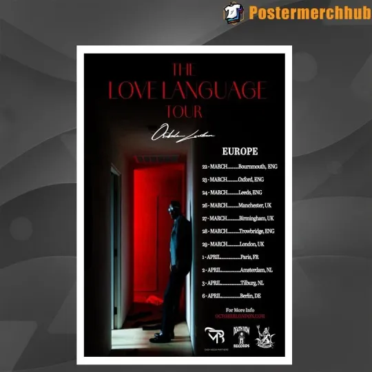 Discover October London The Love Language Tour 2026 Poster Home Decor, Wall Art