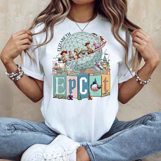 Discover Toy Story Epcot Center Shirt: Custom Disney Epcot Drink Around the World Tee