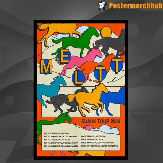 Discover Meltt EU And UK Tour 2026 Poster Home Decor, Wall Art, No Frame, Fan Gift