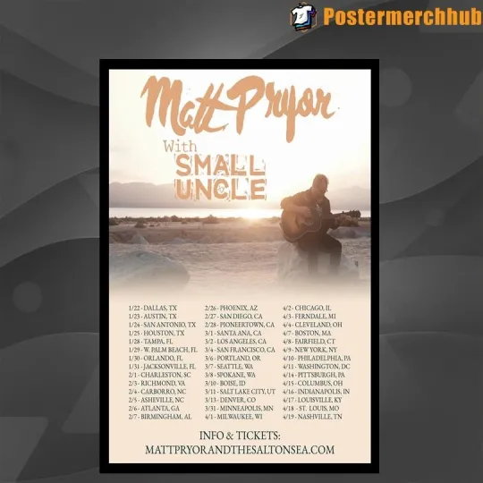 Discover Matt Pryor Fall Tour 2026 Poster Home Decor, Wall Art, No Frame, Fan Gift