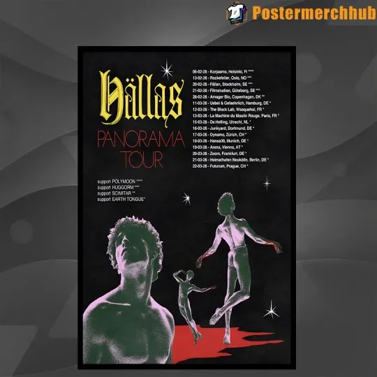 Discover HÃllas Panorama Tour 2026 Poster Home Decor, Wall Art, No Frame, Fan Gift