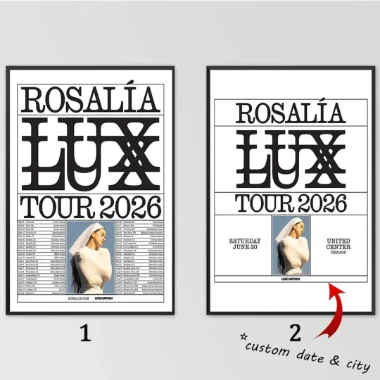 Discover Custom Poster - Rosalía LUX 2026 Poster