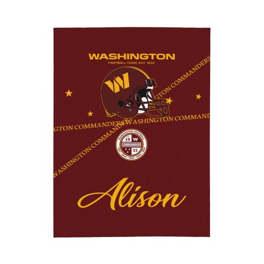 Discover Custom Fan Blanket, Personalized Name Football Fleece Throw, Game Day Team Gift