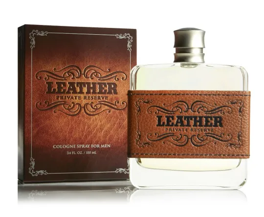 Discover LEATHER Private Reserve Men's Cologne - By Tru Fragrance - Spray 3.4oz - NEW
