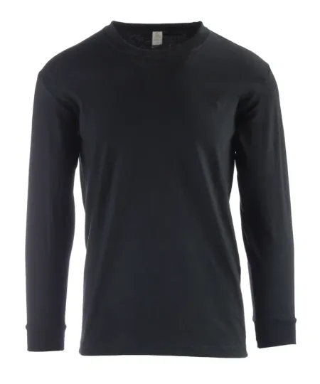 Discover Big Tall LONG SLEEVE T-Shirts GREYSTONE Heavyweight Casual Oversize Thermal Tees