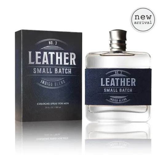 Discover Leather No.3 Indigo Blend - Men's Cologne Spray - By Tru Fragrance - 3.4oz - NEW