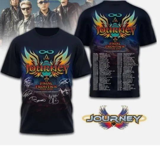 Discover Journey Final Frontier Tour 2026 T-Shirt 3D All Sizes
