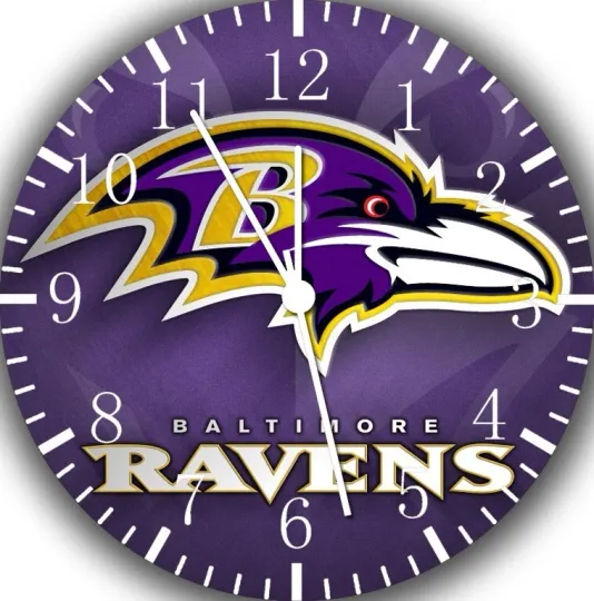 Baltimore Ravens Wall Clock