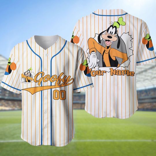 Discover Goofy Baseball Jersey, Custom Goofy Dog Jersey, Goofy Jersey Shirt, Disney Goofy Baseball Shirt, Goofy Dog Shirt, Disney Dog Jersey