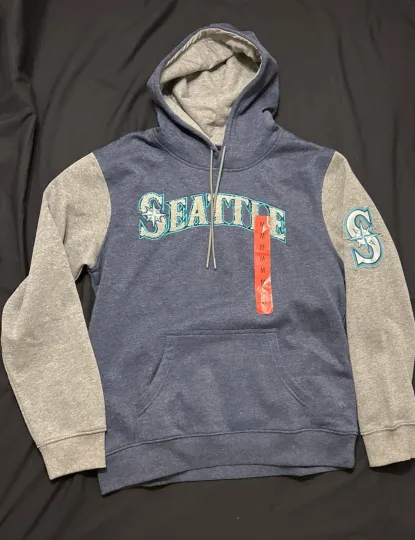 Discover Seattle Mariners Hoodie Majestic Men’s Size Medium Sweatshirt MLB