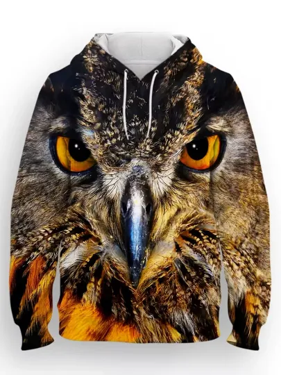 Discover Owl Print 3D All Over Print Hoodie