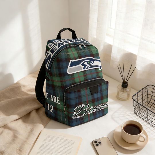 Discover Custom Seattle Football Gift Backpack, Seattle Sports Gift, Holiday Sports Gift, Holiday Gift for football Football Fan