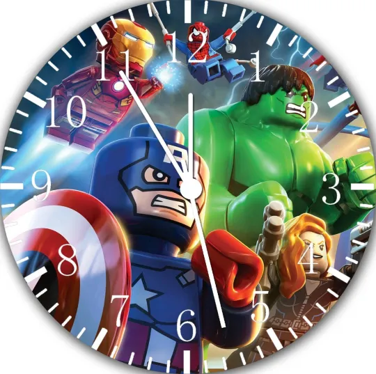Discover Lego Avengers Wall Clock