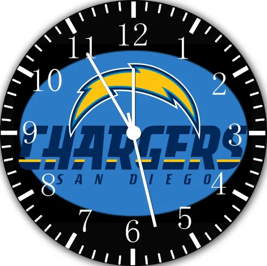 Discover Los Angeles Chargers Wall Clock