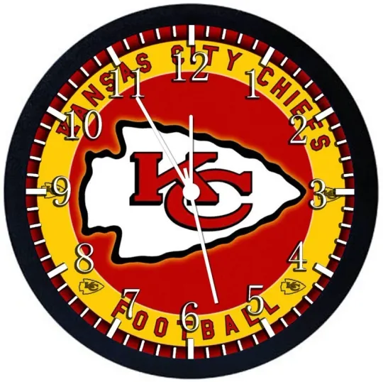 Kansas City Chiefs Wall Clock
