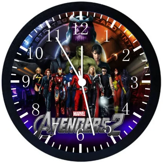 Discover Avengers Superheroes Wall Clock