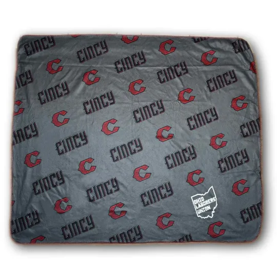Discover 2024 Cincinnati Reds SGA Fleece Blanket 4/21 City Connect Theme 0424!!!