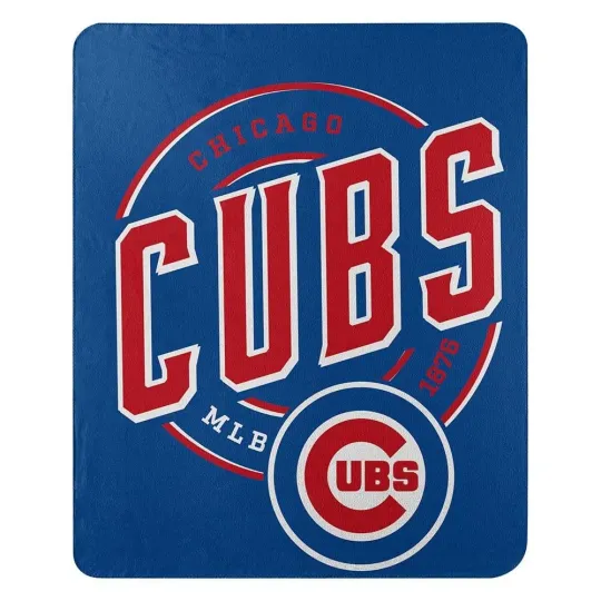 Chicago Cubs Throw Blanket 50x60 Fleece Campaign Design