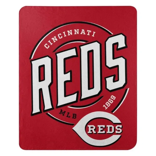 Discover Cincinnati Reds Fleece Throw Blanket