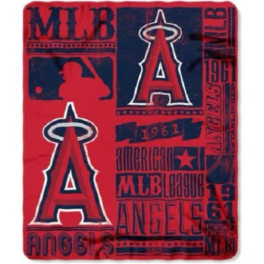 Discover Los Angeles Angels Fleece Throw Blanket