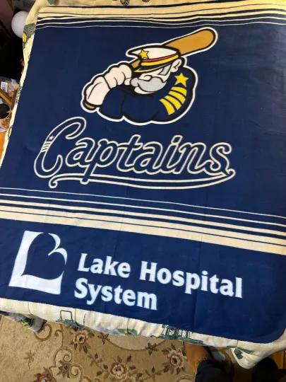 Discover The Lake County Captains Fleece Throw Blanket ~ Minor League Baseball ~ 50 x 60