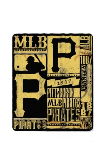 Discover NEW MLB Pittsburg Pirates "Strength" Fleece Throw Blanket 50"x 60" 1887 Warm BN