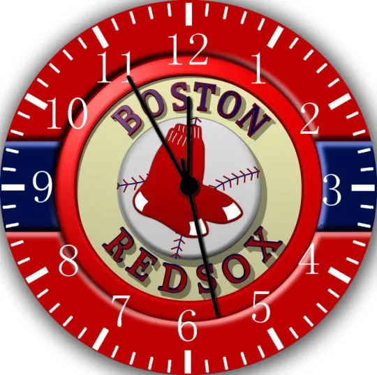 Discover Boston Red Sox Frameless Borderless Wall Clock Nice For Gifts or Decor