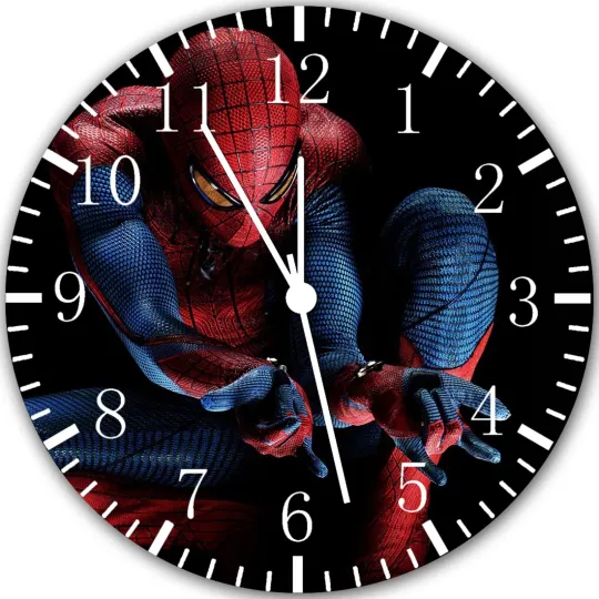 Discover Spiderman Frameless Borderless Wall Clock Nice For Gifts or Decor
