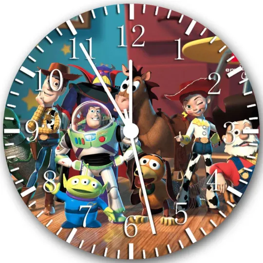 Discover Disney Toy Story Frameless Borderless Wall Clock Nice For Gifts or Decor