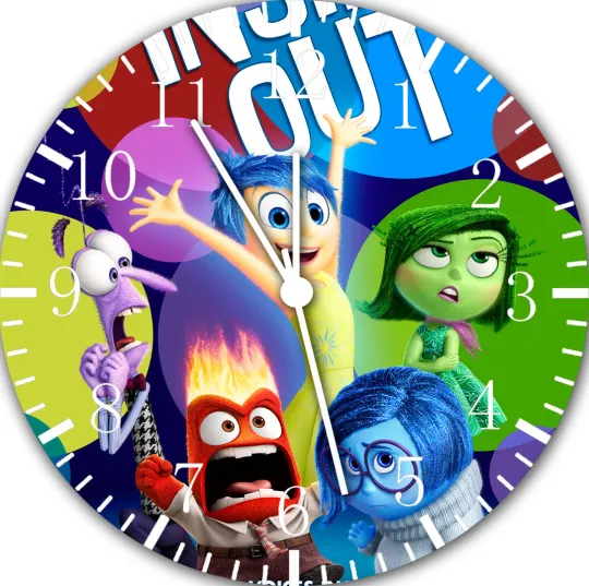 Discover Disney Inside out Frameless Borderless Wall Clock For Gifts or Home Decor