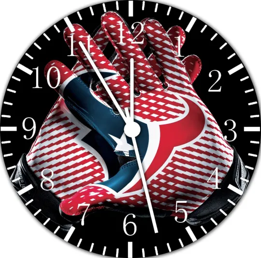 Discover Houston Texans Frameless Borderless Wall Clock Nice For Gifts or Decor