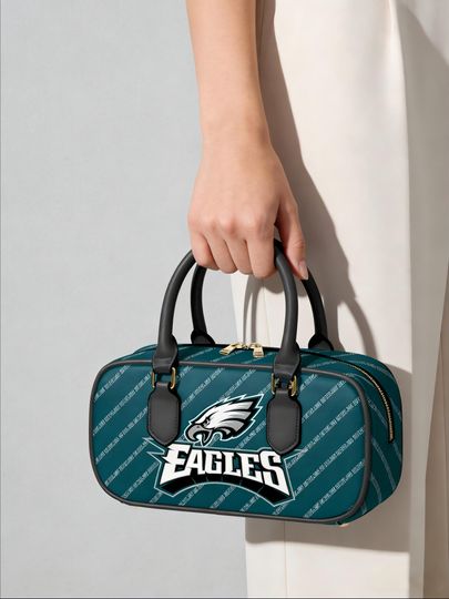Eagle Football Handbag  - Womens Custom Sports Handbag - Personalized Name Crossbody Bag - Gift For Her