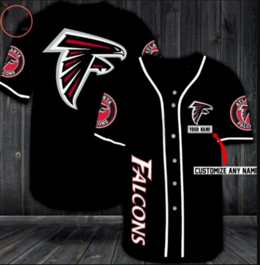 Discover Falcons Baseball Jersey, Fan made jersey 3d baseball jersey, 3d gift,2025 hot