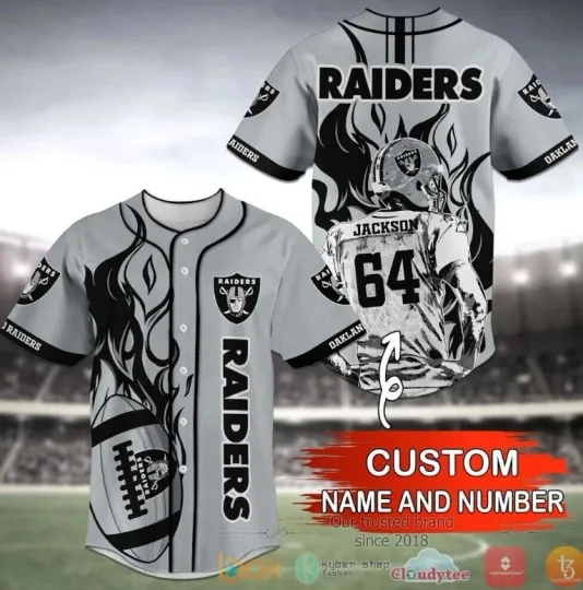 cute hot,, Raiders Baseball Jersey - Baseball Jersey 3D -Dad gift