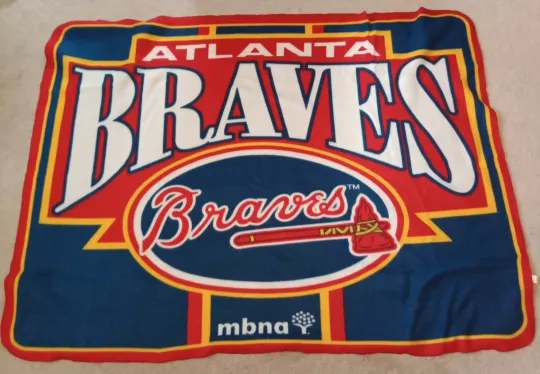 Atlanta Braves Fleece Throw Blanket 54"x43"