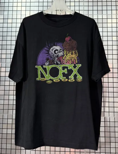 NOFX Sum 41 The Final Tour 2024 Big Cream Unisex Black T-shirt